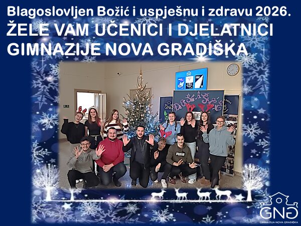 BLAGOSLOVLJEN BOŽIĆ I USPJEŠNU I ZDRAVU 2026. GODINU